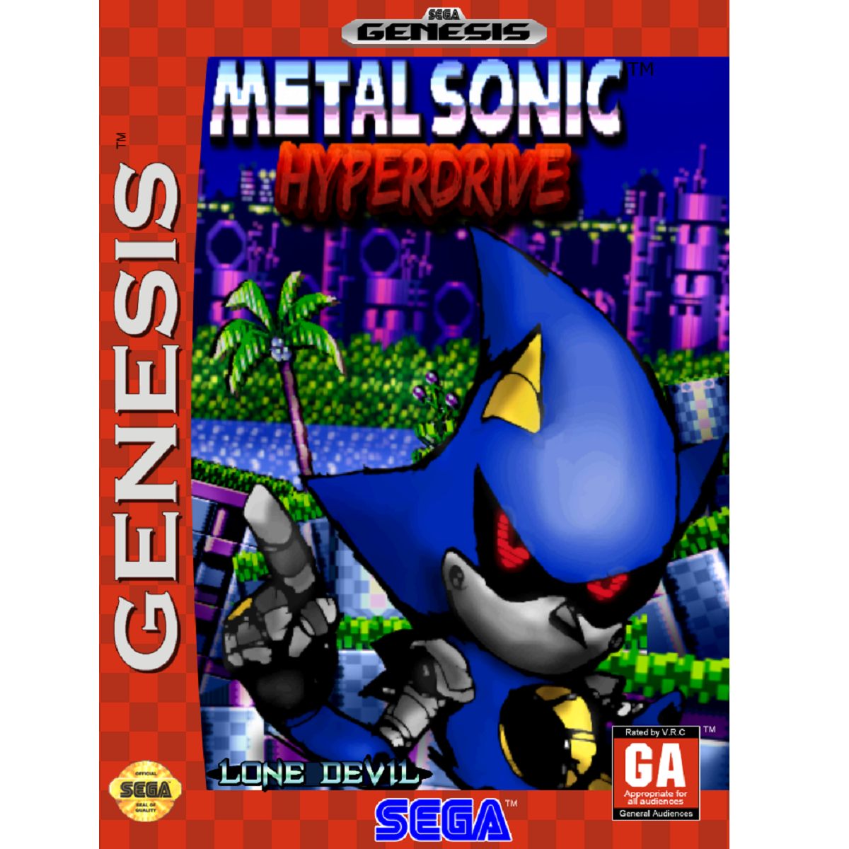 Metal Sonic HyperDrive - (Sega Genesis)