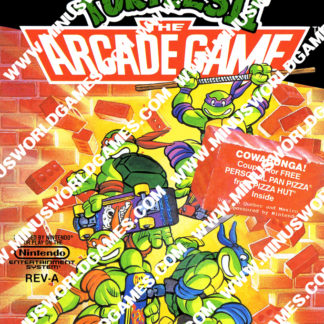 TMNT 2 The Arcade Game NES Cartridge Label